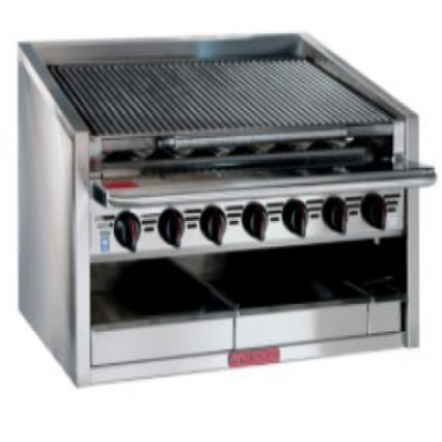 600 series Counter model Radiant Grill 7 burners