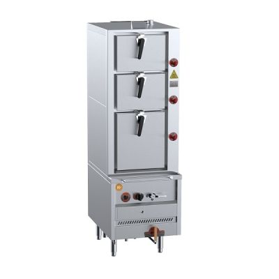 B+S K+ DSK-3S Triple Deck Steamer Including Filter - Slim