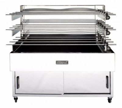 SEMAK M28C 3 Tier Charcoal Rotisserie 28 Birds