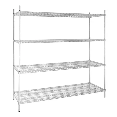 Vogue 4 Tier Wire Shelving Kit 1830x610mm U259