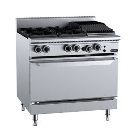 B+S Verro VOV-SB4-CBR3 - Gas Four Open Burners & 300mm Char Broiler ...